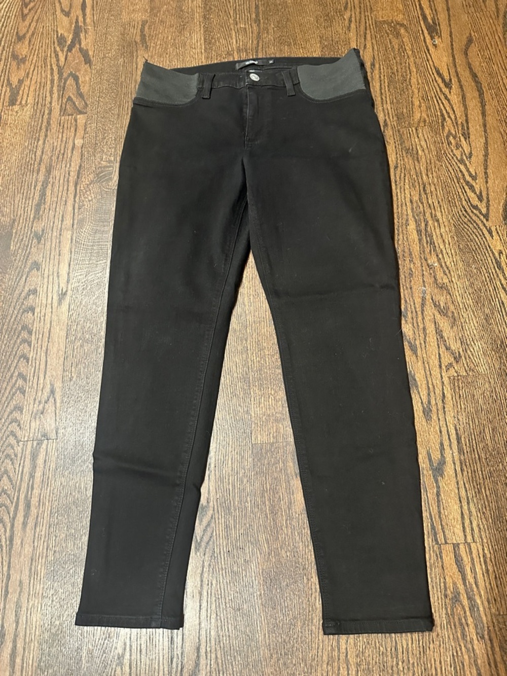 Hudson Maternity Jeans Black Super Skinny Pull-On Pants - Nico Super Skinny Jean